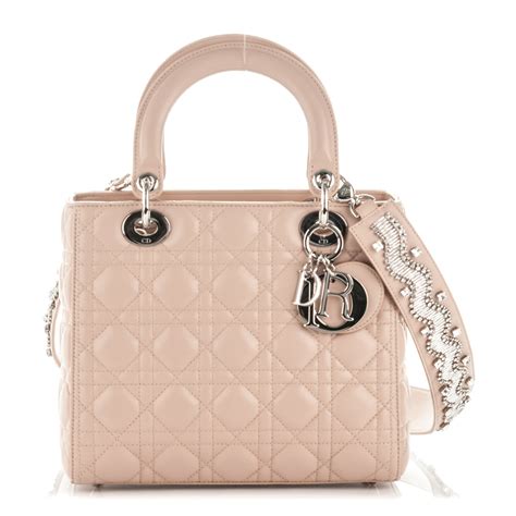 CHRISTIAN DIOR Lambskin Cannage Beaded 